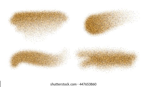 Vector Sand Stains Isolated On White Stock Vector (Royalty Free ...