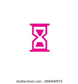 logotipo de reloj de arena vectorial o ilustración de clipart o plano