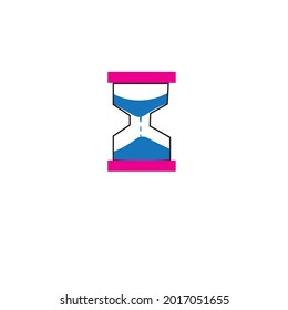 vector sand watch logo or minimalist logo