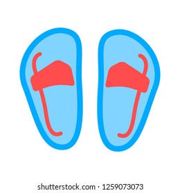 vector sandal illustration