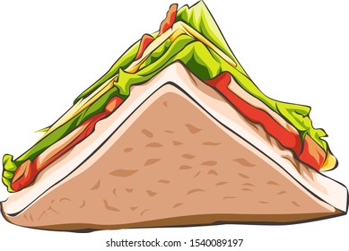 Vector sandwich make you feel hungry