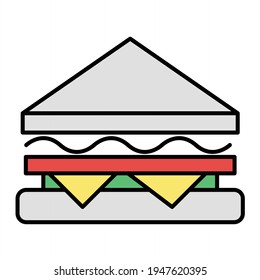 Diseño del icono de contorno de marco vectorial

