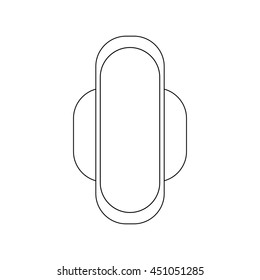 Vector sanitary towel