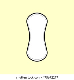 Vector sanitary towel. Vector illustration