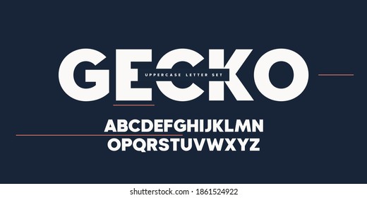 Vector sans serif uppercase letter set, alphabet, typography. - Shutterstock ID 1861524922