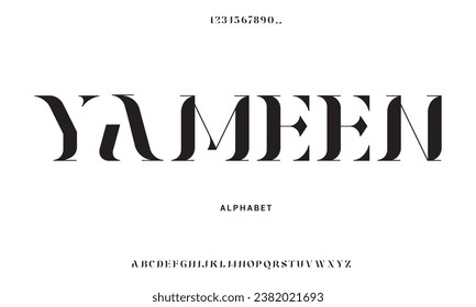 Juego de letras mayúsculas, alfabeto, tipografía