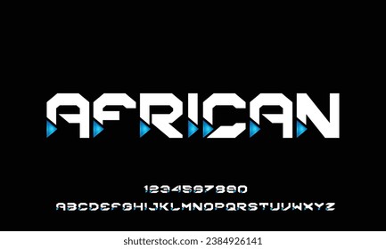 Vector sans serif uppercase letter set, alphabet, typography