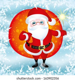 Vector. Santa Claus.