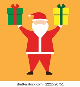 vector santa claus celebrating christmas celebration