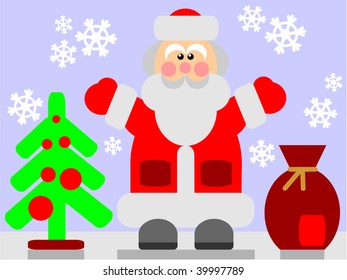 Vector. Santa Claus in color 03. More Cartoons see in portfolio