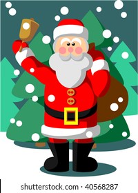 Vector. Santa Claus in color 05. More Cartoons see in portfolio