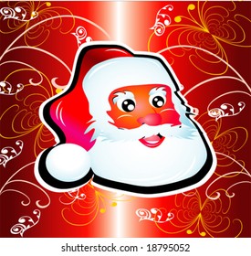 VECTOR Santa Claus Cristmas Card Background