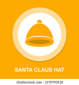 vector santa claus HAT, christmas HAT illustration - holiday celebration symbol