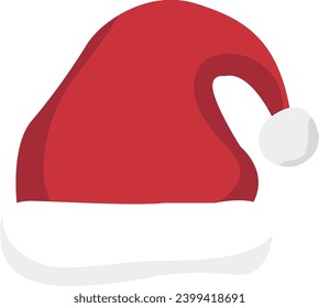 vector santa claus hat illustration