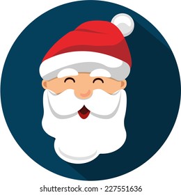 Vector Santa Claus Head