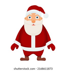 Vector Santa Claus.  Isolated on a white background. Christmas banner. Merry Christmas and Happy New Year.