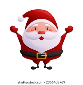 Vector Santa Claus isolated on white background