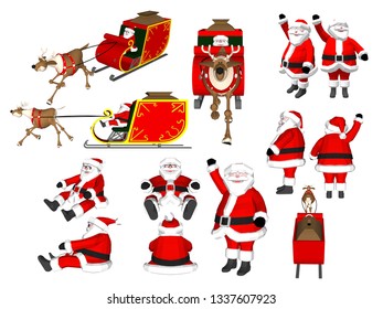 
Vector Santa Claus on Christmas