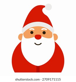Vector of Santa claus on white background