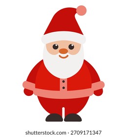 Vektor vom Weihnachtsmann auf weißem Hintergrund