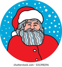 Vector Santa Claus Portrait