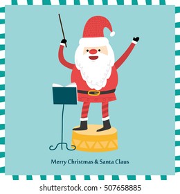 Vector Santa Claus Portrait. illustration