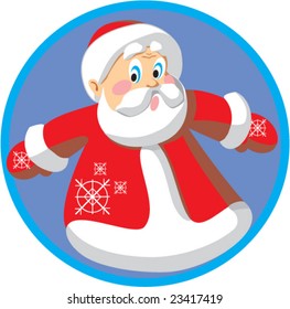 Vector. Santa Claus. This image is a vector illustration and can be scaled to any size without loss of resolution.