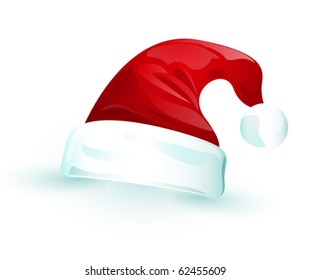 vector santa hat. eps10