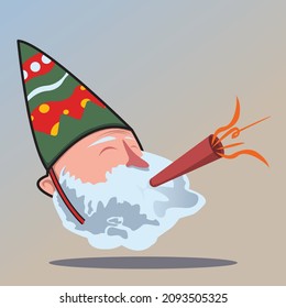 icono vectorial santa de año nuevo que puede añadir en su diseño de pantalla, banner, volante, etc