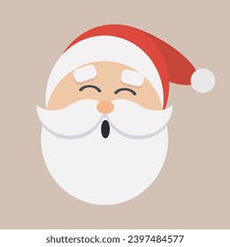 Vector, Santa, Papa ,Noel, Iustracion 