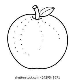Vector of Sapota coloring pages for kids