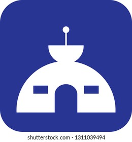 Vector satellile station icon