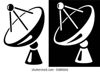 Vector: Satellite dish icon