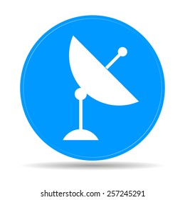 Vector satellite dish icon.  Illusrator EPS 10