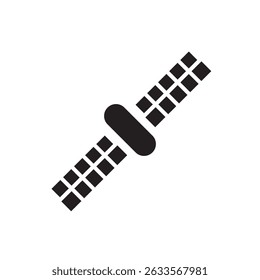 Vector of a satellite used for communication, GPS, or space technology themes. Great for aerospace and navigation designs.