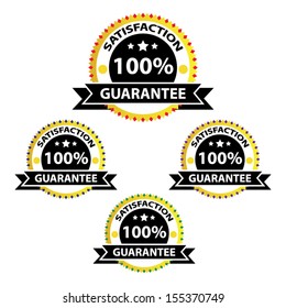 Vector satisfaction label, sign, symbol. 