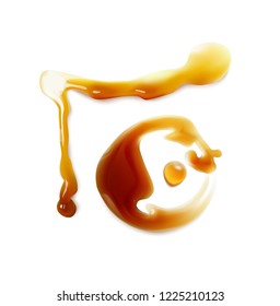 Vector  sauce or caramel drops.