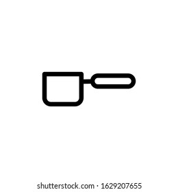 Vector, saucepan icon. Line design template