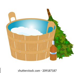 Vector sauna set