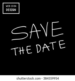 Vector Save The Date Template, Illustration EPS10 Great For Any Use.