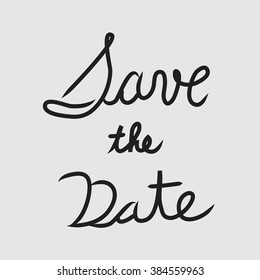 Vector Save The Date Template, Illustration EPS10 Great For Any Use.