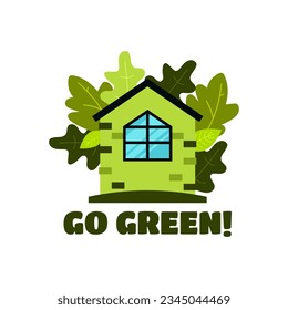 Vector save environment, renewable energy and green earth for environmental campaign.