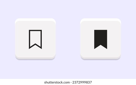 Vector save symbol in neumorphism buttons or neumorphic style