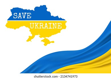 Vector of Save Ukraine design template