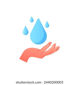 vector save water world water day nature