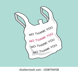 Vector Say no to plastic bags