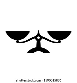 Vector scale Icon. balance symbol