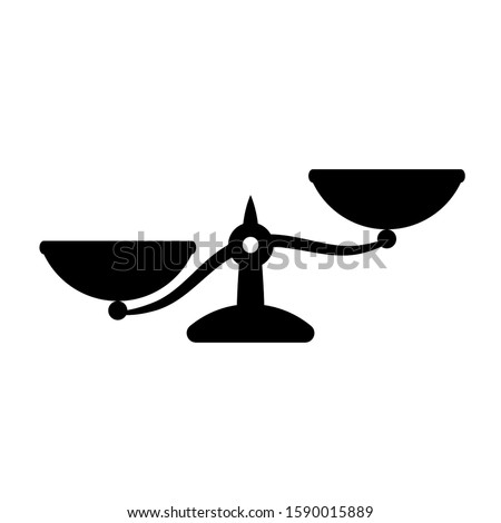 Vector scale Icon. balance symbol
