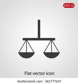 Vector scales balance icon