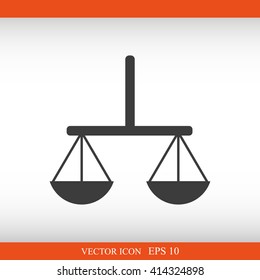 Vector scales balance icon
